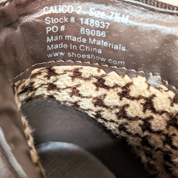 Hot Tomato brown women's booties zip sides 7.5 - Picture 6 of 6